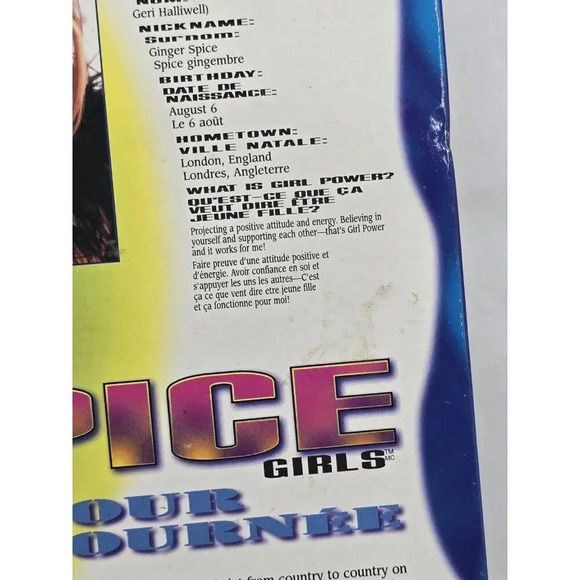 Spice Girls On Tour Geri Halliwell Ginger Spice Doll Galoob 1998 In Box - Picture 10 of 13